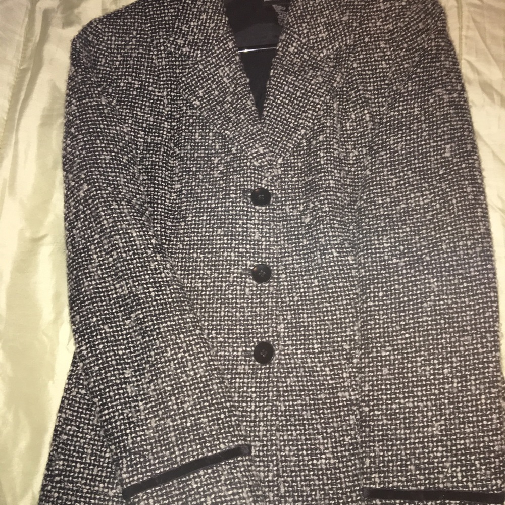 I.N.C. Tweed Blazer with suede trim